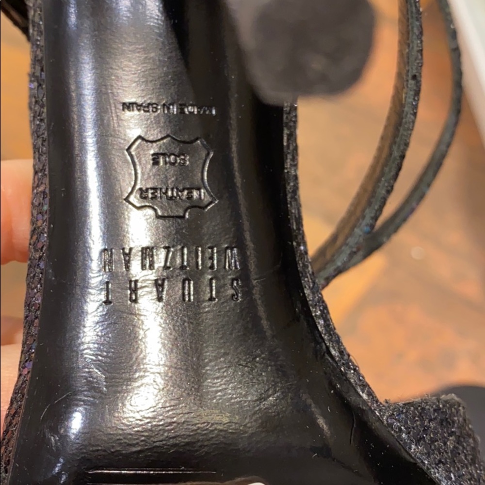 Stuart Weitzman Multi Iris Glitter Heels Size 8 - image 4